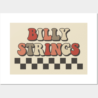 Billy Strings Checkered Retro Groovy Style Posters and Art